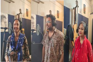 ওম স্বস্তি ফিল্মসের বাংলা চলচ্চিত্র ‘কাজল’-এর চারটি গানের রেকর্ডিং সম্পন্ন